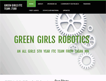 Tablet Screenshot of greengirlsrobotics.com